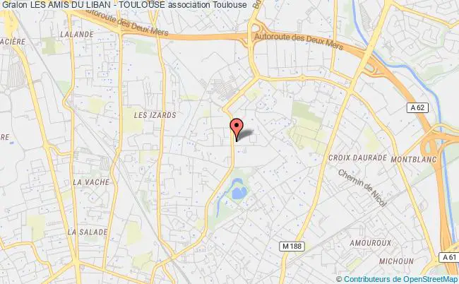 plan association Les Amis Du Liban - Toulouse Toulouse