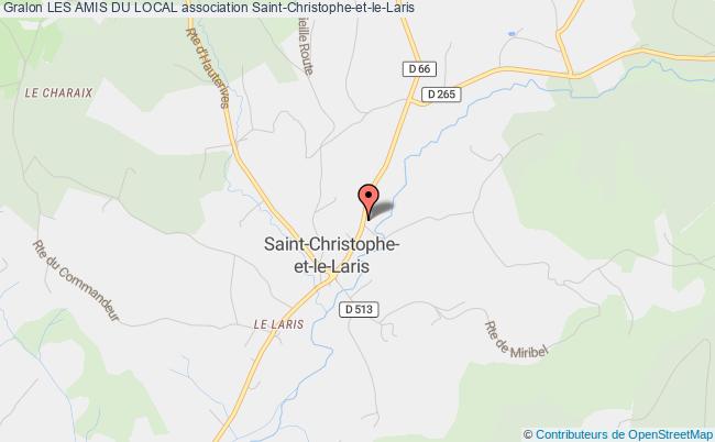 plan association Les Amis Du Local Saint-Christophe-et-le-Laris