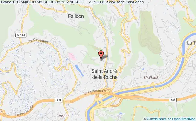 plan association Les Amis Du Maire De Saint Andre De La Roche Saint-André-de-la-Roche