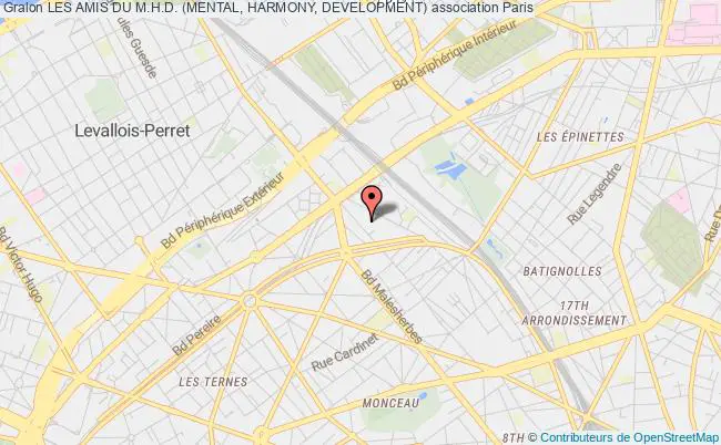 plan association Les Amis Du M.h.d. (mental, Harmony, Development) PARIS