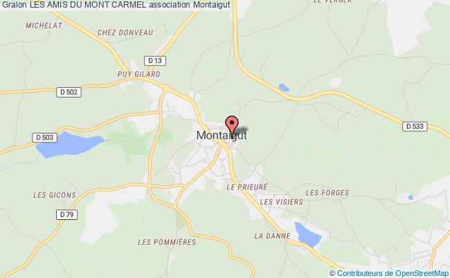 plan association Les Amis Du Mont Carmel Montaigut