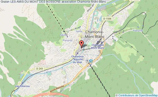 plan association Les Amis Du Mont Des Bossons Chamonix-Mont-Blanc