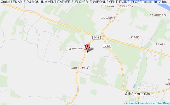 plan association Les Amis Du Moulin A Vent D'athee-sur-cher, Environnement, Faune, Flore Athée-sur-Cher