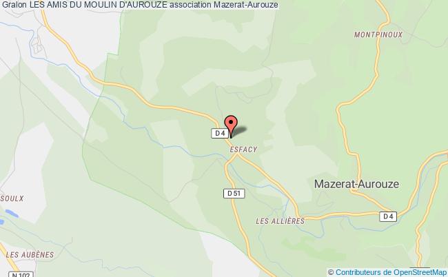 plan association Les Amis Du Moulin D'aurouze Mazerat-Aurouze