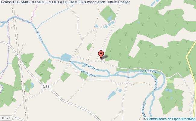 plan association Les Amis Du Moulin De Coulommiers Dun-le-Poëlier