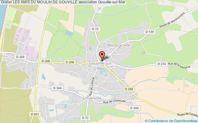 plan association Les Amis Du Moulin De Gouville Gouville-sur-Mer