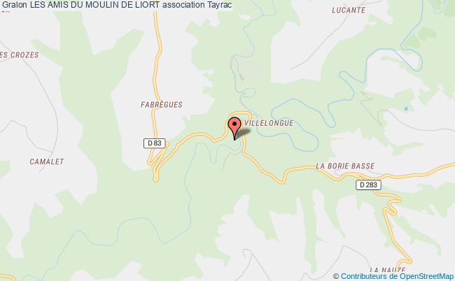 plan association Les Amis Du Moulin De Liort Tayrac
