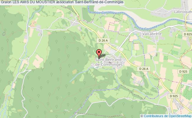 plan association Les Amis Du Moustier Saint-Bertrand-de-Comminges