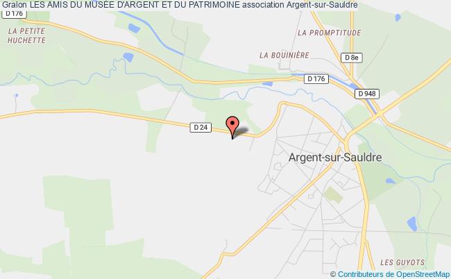 plan association Les Amis Du MusÉe D'argent Et Du Patrimoine Argent-sur-Sauldre