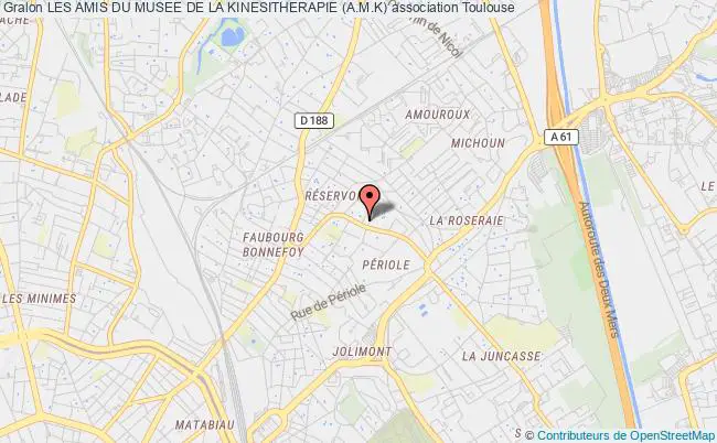 plan association Les Amis Du Musee De La Kinesitherapie (a.m.k) Toulouse
