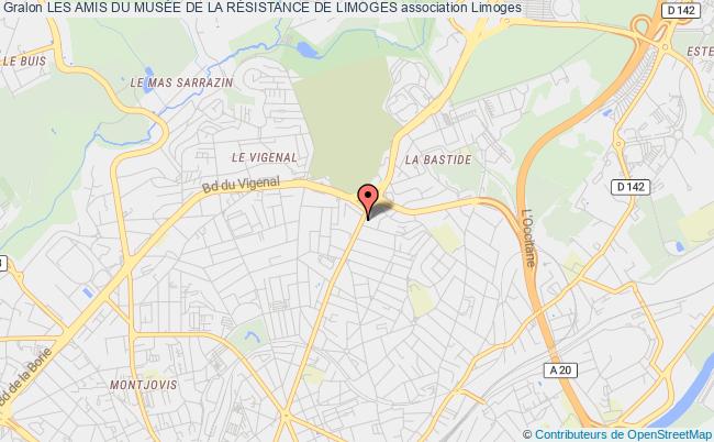plan association Les Amis Du MusÉe De La RÉsistance De Limoges Limoges