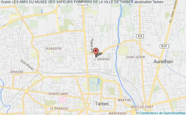 plan association Les Amis Du Musee Des Sapeurs Pompiers De La Ville De Tarbes Tarbes