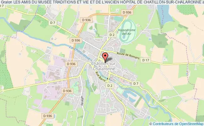plan association Les Amis Du Musee Traditions Et Vie Et De L'ancien HÔpital De Chatillon-sur-chalaronne Châtillon-sur-Chalaronne