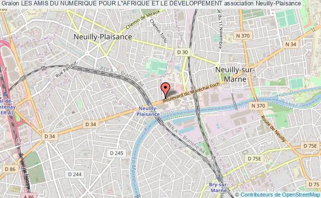 plan association Les Amis Du NumÉrique Pour L''afrique Et Le DÉveloppement Neuilly-Plaisance