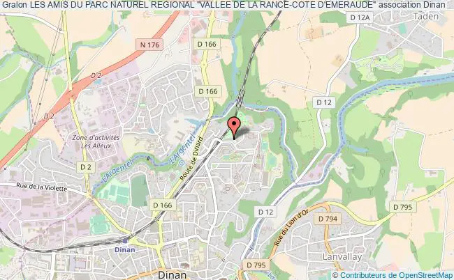 plan association Les Amis Du Parc Naturel Regional "vallee De La Rance-cote D'emeraude" Dinan