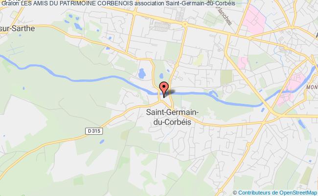 plan association Les Amis Du Patrimoine Corbenois Saint-Germain-du-Corbéis
