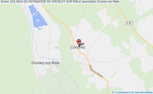 plan association Les Amis Du Patrimoine De Grosley Sur Risle Grosley-sur-Risle