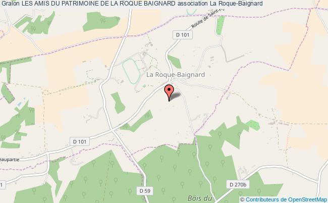 plan association Les Amis Du Patrimoine De La Roque Baignard La    Roque-Baignard