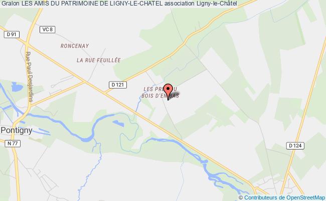 plan association Les Amis Du Patrimoine De Ligny-le-chatel Ligny-le-Châtel