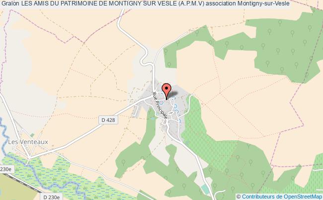 plan association Les Amis Du Patrimoine De Montigny Sur Vesle (a.p.m.v) Montigny-sur-Vesle