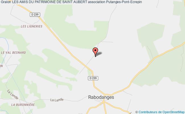 plan association Les Amis Du Patrimoine De Saint Aubert Putanges-le-Lac