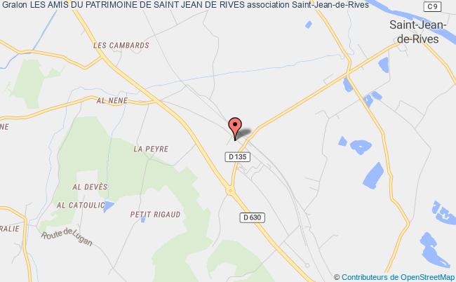 plan association Les Amis Du Patrimoine De Saint Jean De Rives Saint-Jean-de-Rives