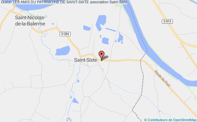 plan association Les Amis Du Patrimoine De Saint-sixte Saint-Sixte