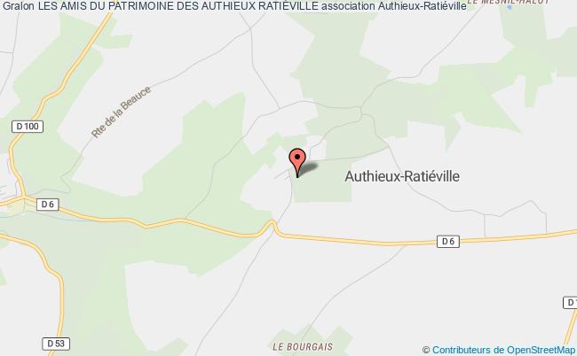 plan association Les Amis Du Patrimoine Des Authieux RatiÉville Authieux-Ratiéville