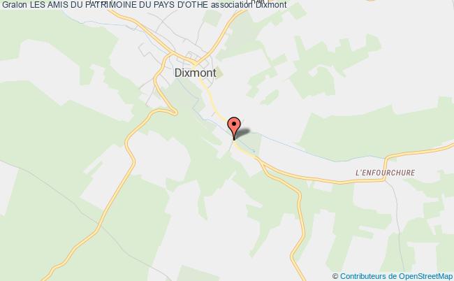 plan association Les Amis Du Patrimoine Du Pays D'othe Dixmont