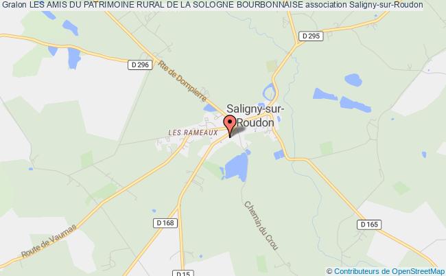 plan association Les Amis Du Patrimoine Rural De La Sologne Bourbonnaise Saligny-sur-Roudon