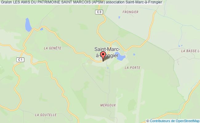 plan association Les Amis Du Patrimoine Saint Marcois (apsm) Saint-Marc-à-Frongier