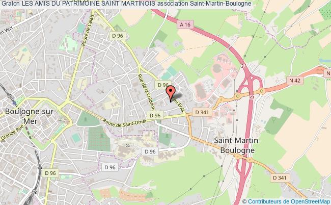 plan association Les Amis Du Patrimoine Saint Martinois Saint-Martin-Boulogne