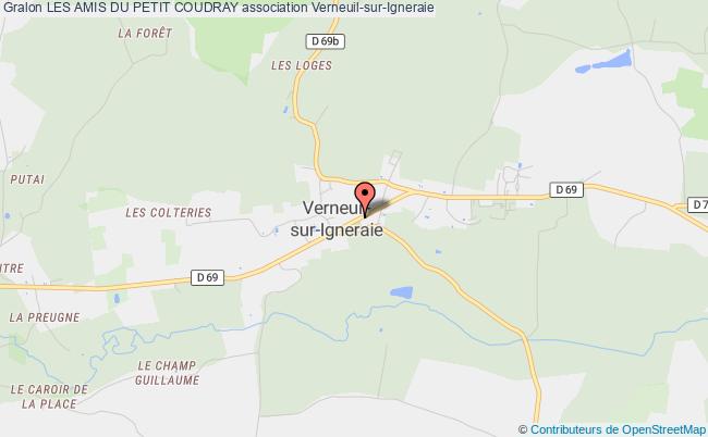 plan association Les Amis Du Petit Coudray Verneuil-sur-Igneraie