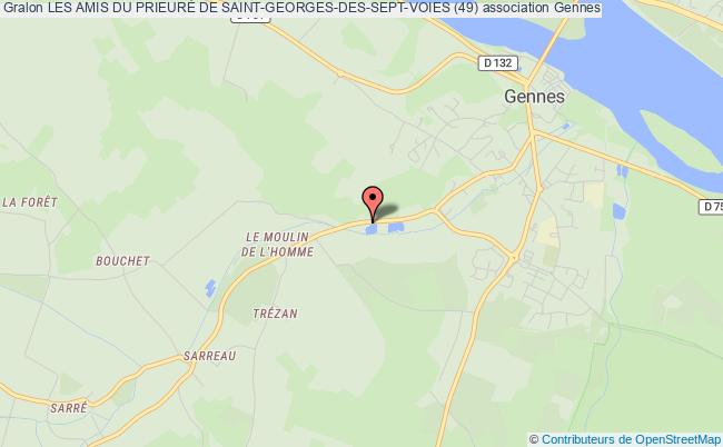 plan association Les Amis Du PrieurÉ De Saint-georges-des-sept-voies (49) Gennes-Val de Loire