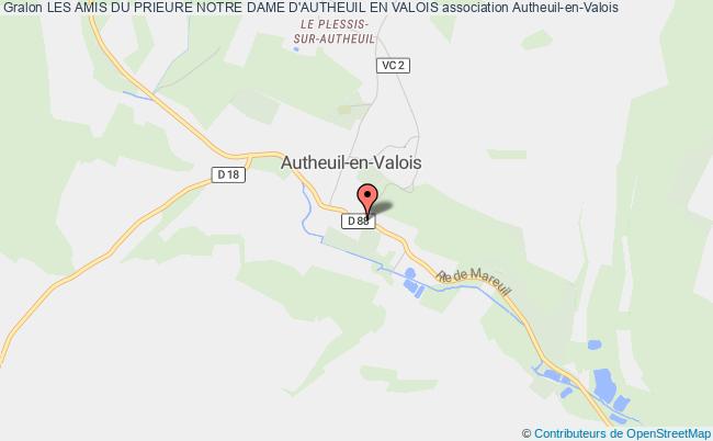 plan association Les Amis Du Prieure Notre Dame D'autheuil En Valois Autheuil-en-Valois