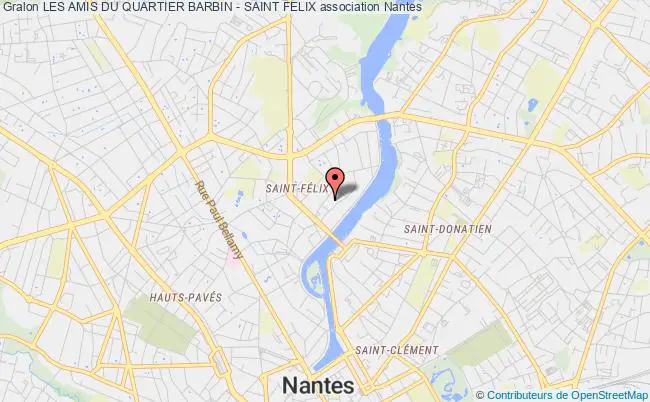 plan association Les Amis Du Quartier Barbin - Saint Felix Nantes