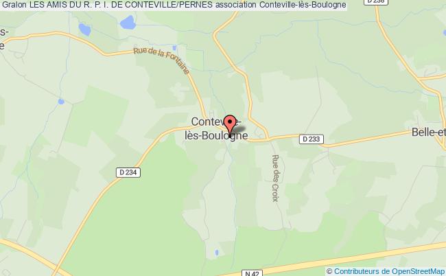 plan association Les Amis Du R. P. I. De Conteville/pernes Conteville-lès-Boulogne