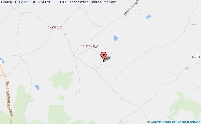 plan association Les Amis Du Rallye Deloge Châteaumeillant