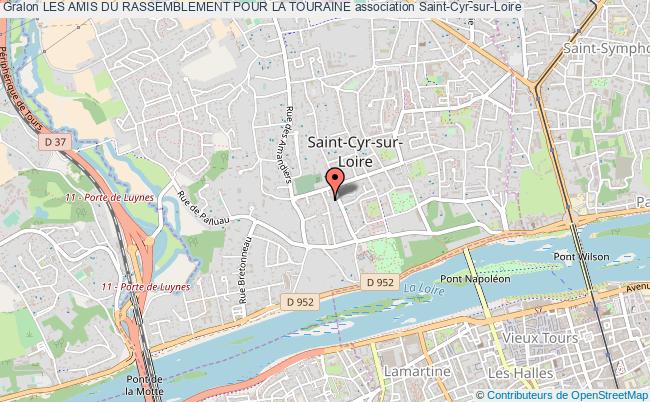 plan association Les Amis Du Rassemblement Pour La Touraine Saint-Cyr-sur-Loire