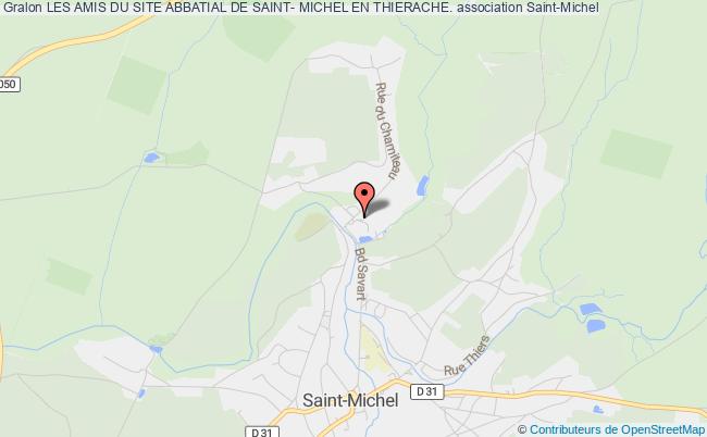 plan association Les Amis Du Site Abbatial De Saint- Michel En Thierache. Saint-Michel