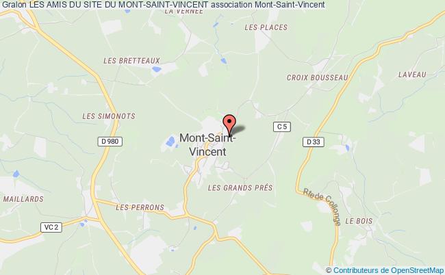 plan association Les Amis Du Site Du Mont-saint-vincent Mont-Saint-Vincent
