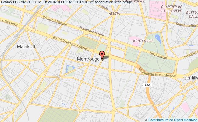 plan association Les Amis Du Tae Kwondo De Montrouge Montrouge