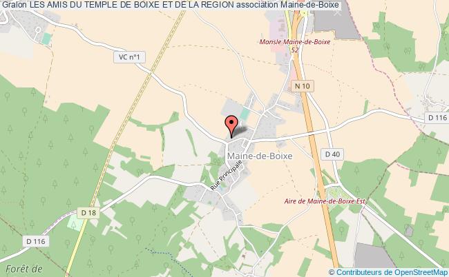 plan association Les Amis Du Temple De Boixe Et De La Region Maine-de-Boixe