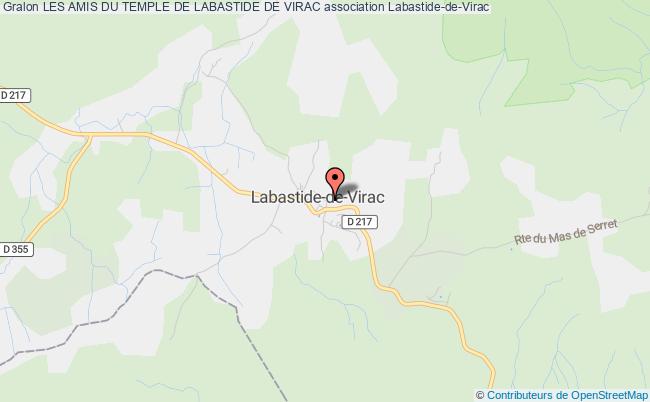 plan association Les Amis Du Temple De Labastide De Virac Labastide-de-Virac