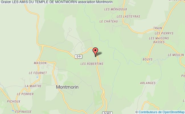 plan association Les Amis Du Temple De Montmorin Beaumont