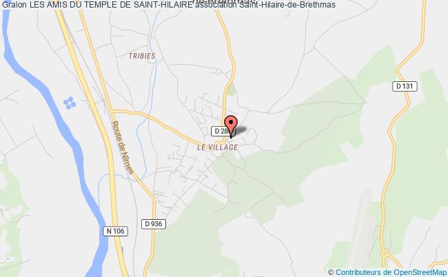 plan association Les Amis Du Temple De Saint-hilaire Saint-Hilaire-de-Brethmas