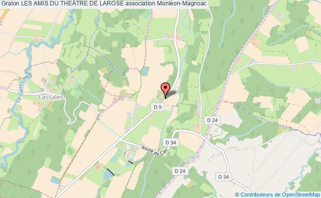 plan association Les Amis Du TheÂtre De Larose Monléon-Magnoac