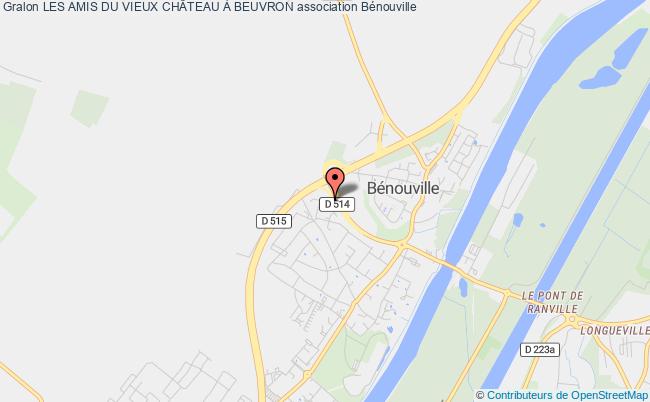 plan association Les Amis Du Vieux ChÂteau À Beuvron Bénouville