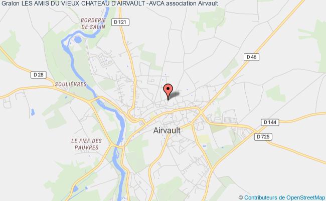 plan association Les Amis Du Vieux Chateau D'airvault -avca Airvault