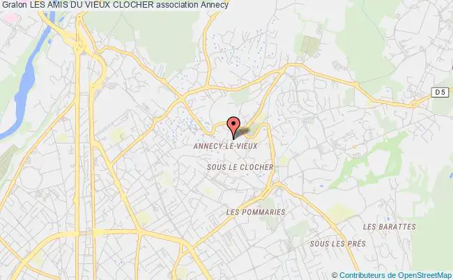 plan association Les Amis Du Vieux Clocher Annecy